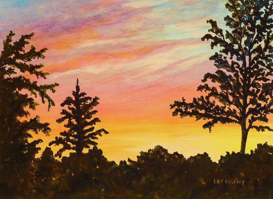 Early June Sunset Painting by Lee Beuther
