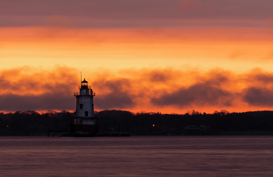 Early Morning at Conimicut Point Light Photograph by Andrew Pacheco