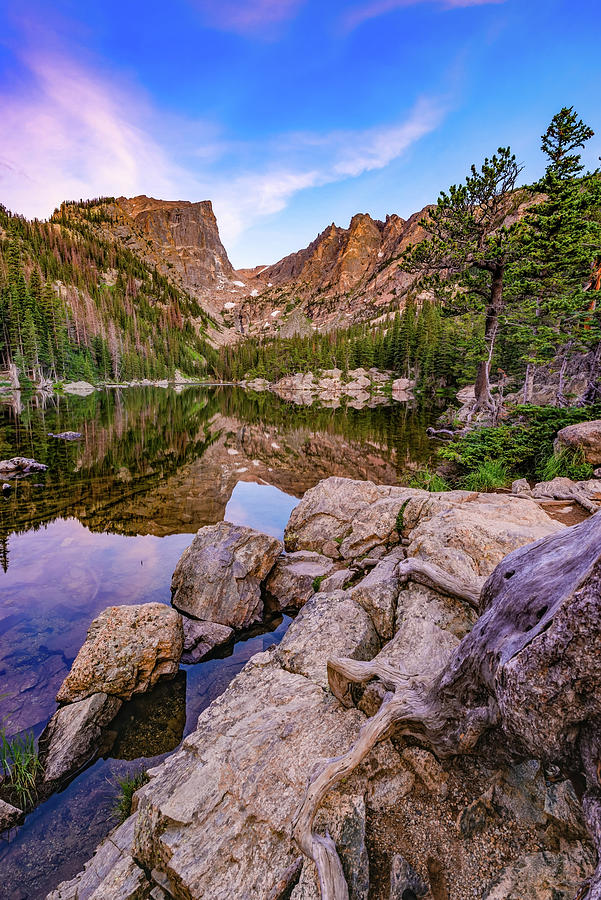 Early Morning at Dream Lake - Rocky Mountain National Park Photograph by Gregory Ballos
