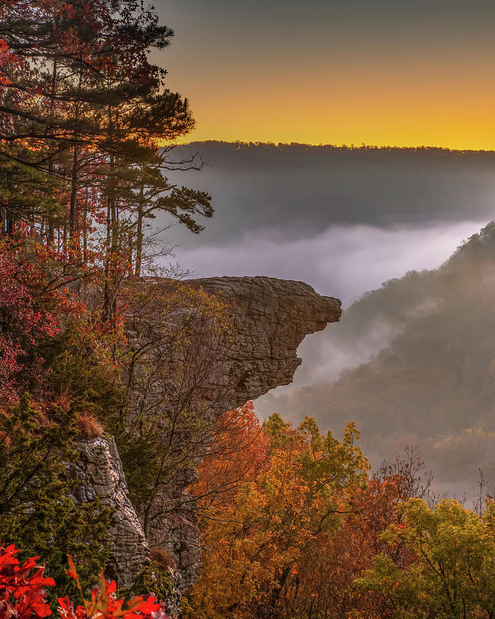 Early Morning At Hawksbill Crag - Northwest Arkansas Photograph by Gregory Ballos