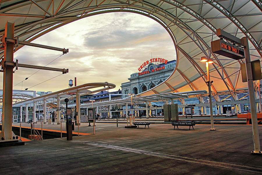 Denver Photograph - Early Morning at Union Station by Brian Kerls