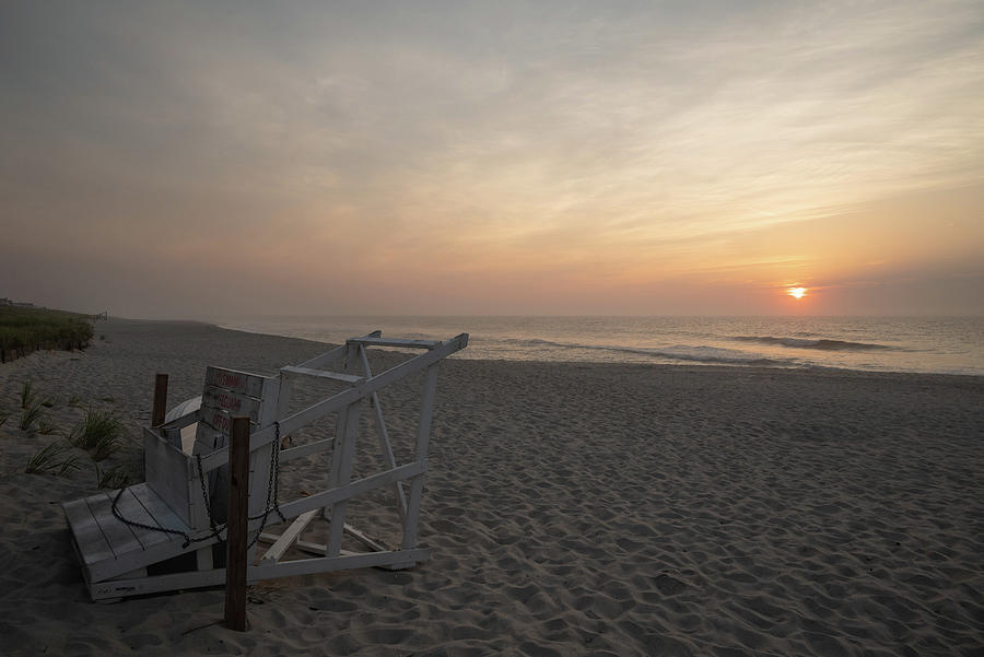 Early Morning Beach View on the Jersey Shore Photograph by Matthew DeGrushe