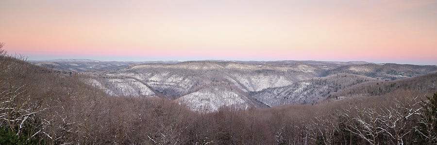 Early Morning Colors at Pipestem State Park in West Virginia 3x1 Photograph by William Dickman