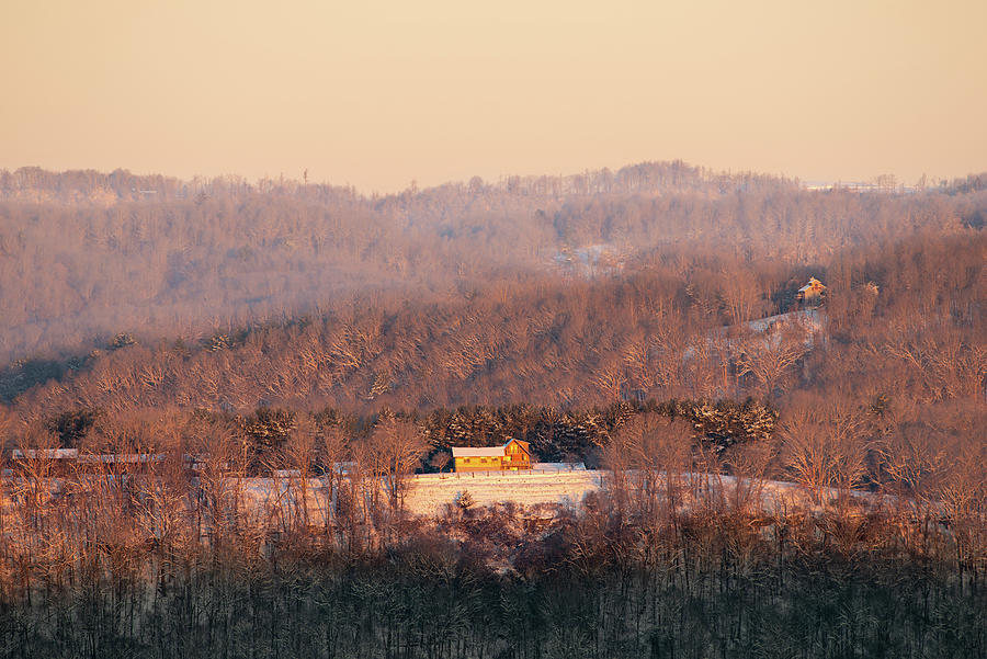 Early Morning Farm at Pipestem State Park in West Virginia Photograph by William Dickman