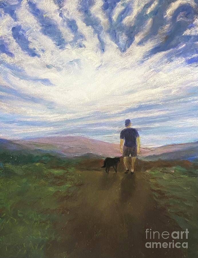 Early Morning Hike Painting by Susan Sarabasha