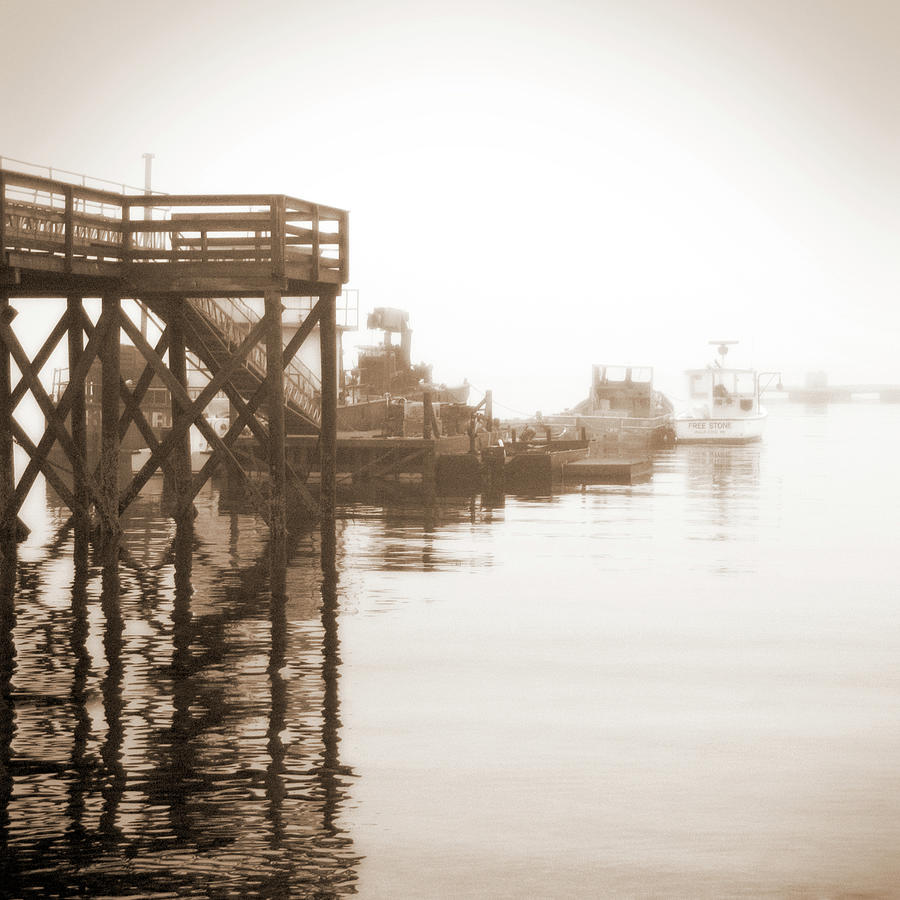Black And White Photograph - Early Morning in Maine by Mike McGlothlen