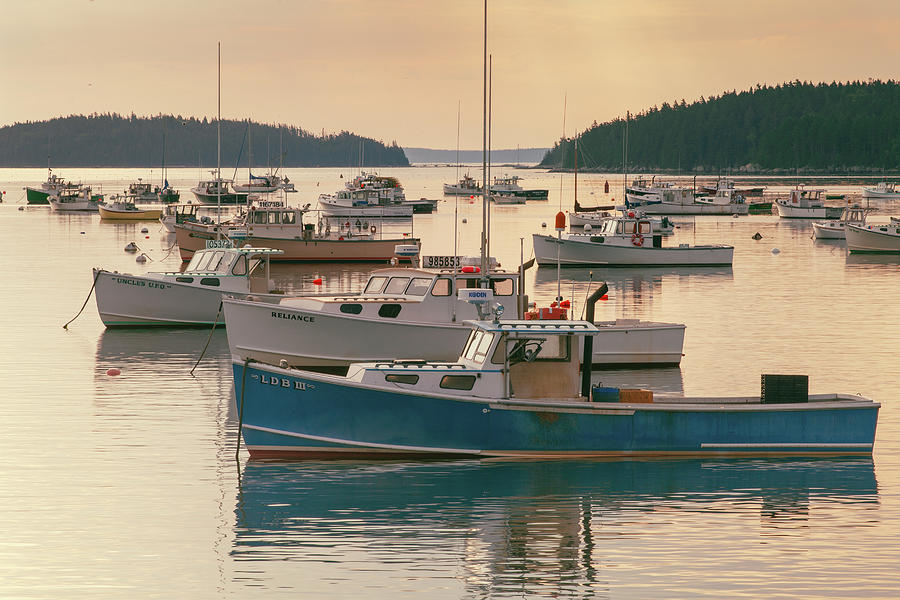  Early Morning in Stonington Harbor Photograph by Kyle Lee