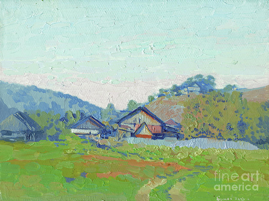 Early Painting - Early morning. Kyn. Ural by Simon Kozhin