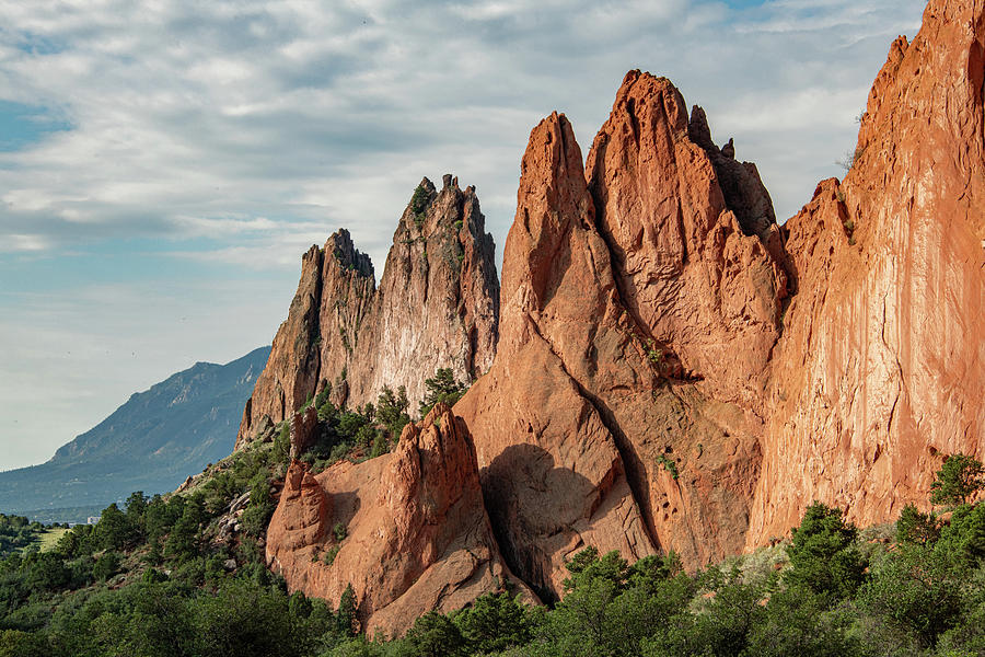 Early Morning Light, Garden of the Gods Photograph by Marcy Wielfaert