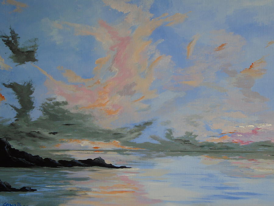 Morning Painting - Early morning on the edge of Ireland by Conor Murphy