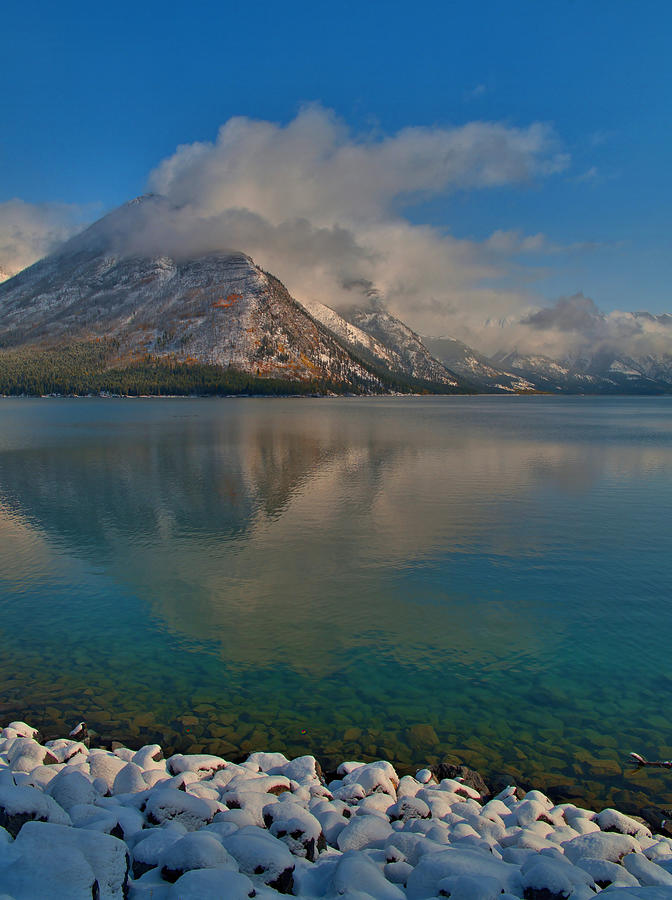 Early Morning Reflections - Banff Photograph by Stephen Vecchiotti