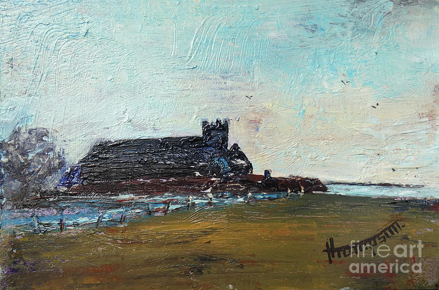 Early Morning Sketch Abbeyside Church, Dungarvan Painting by Keith Thompson