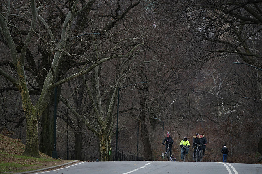 Early morning sports in New Yorks Central Park Photograph by RC Studio