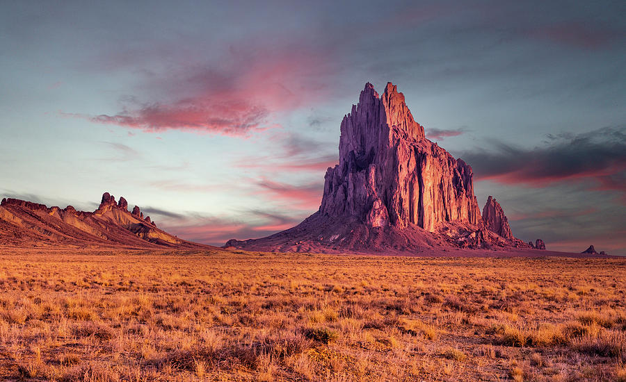 Early Morning Sunrise on Shiprock in Northern New Mexico Photograph by ...