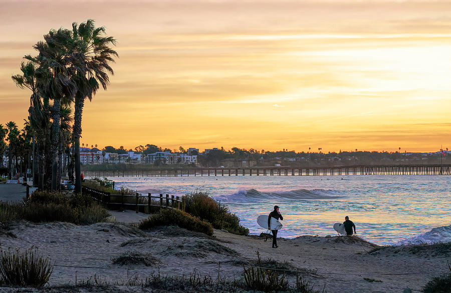 Early Morning Surfers Photograph by Lindsay Thomson