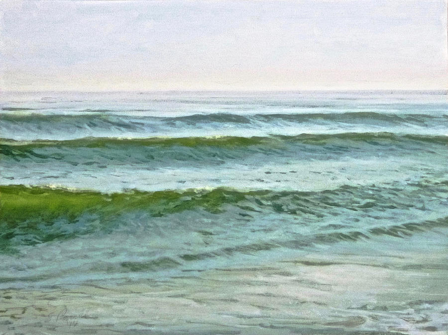 Early Morning Waves Painting by Ellen Paull