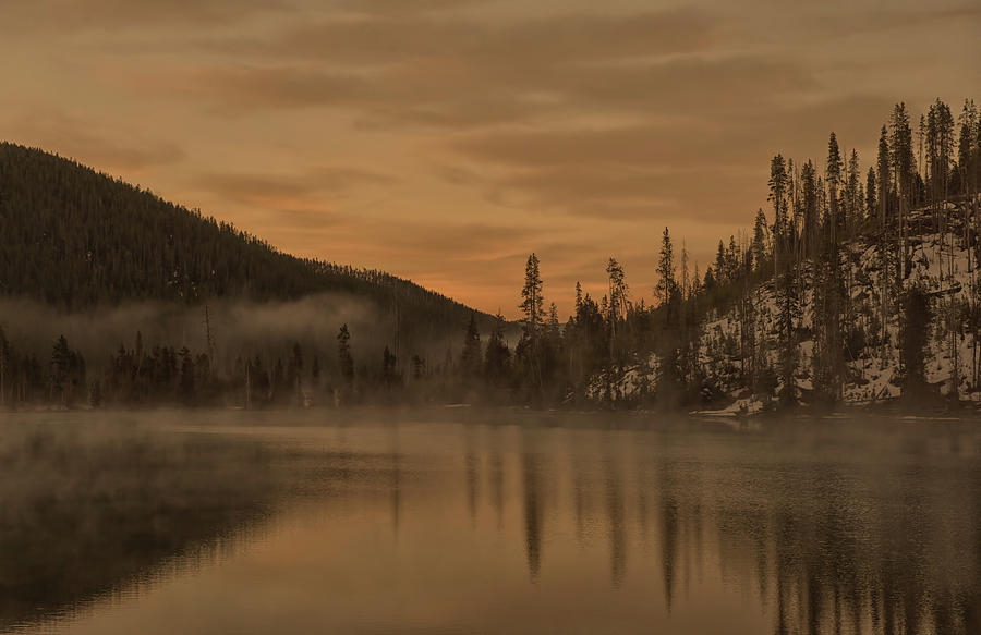 Yellowstone National Park Photograph - Early Morning Yellowstone by CR Courson