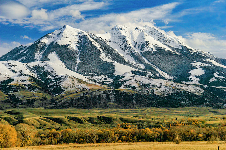 Early October Snows of Montana Photograph by Tommy Farnsworth