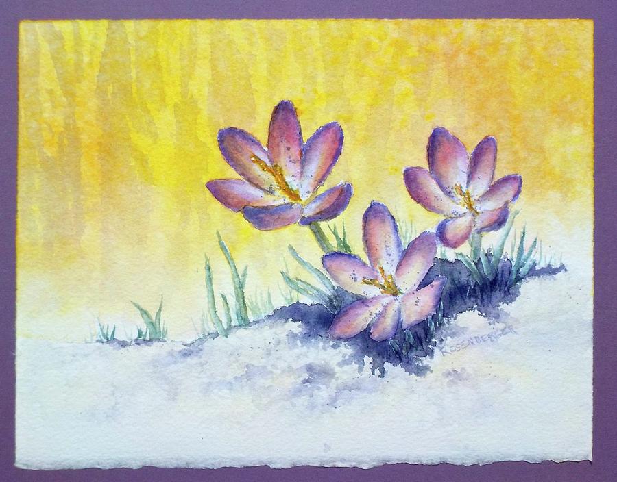 Flower Painting - Early Risers by Carolyn Rosenberger