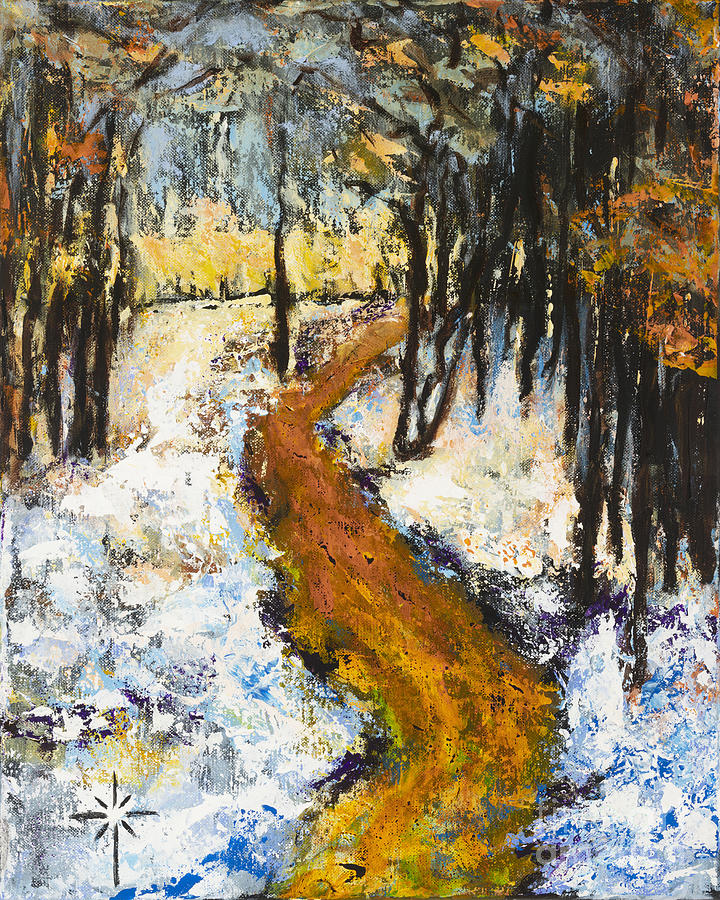 Early Snow Painting by Jodie Marie Anne Richardson Traugott          aka jm-ART