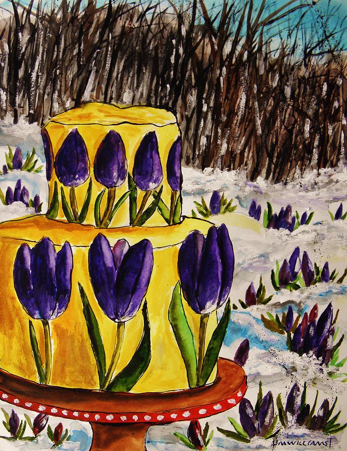 Early Spring Cake Painting by John Williams