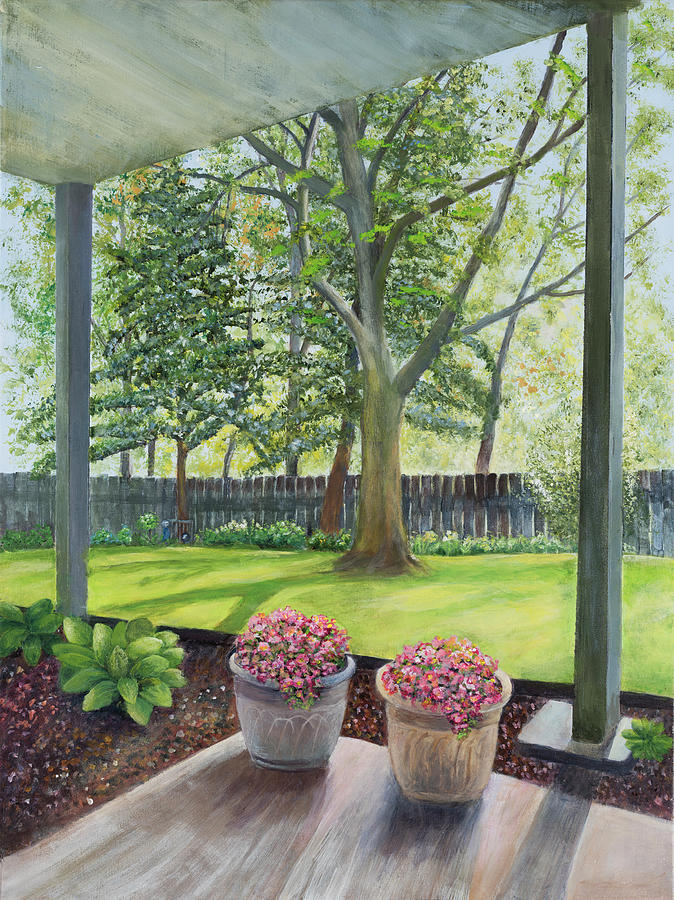 Early Spring Morning Painting by Nadine Button