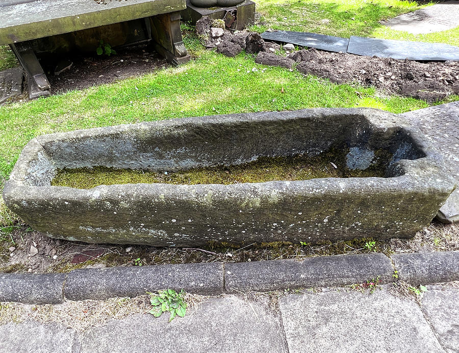 Early Stone Coffin in Guiseley, UK Photograph by Derek Oldfield - Fine ...