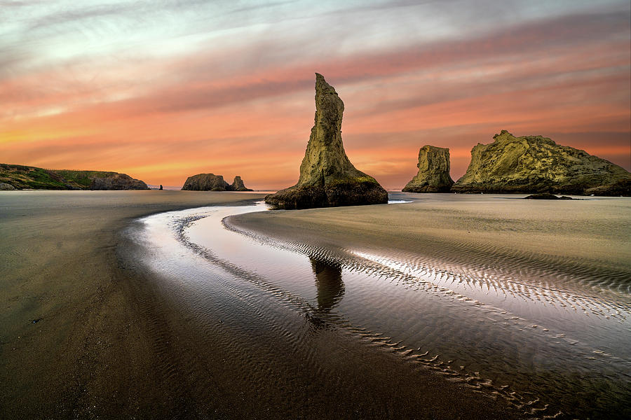 Early Summer Morning at Bandon Beach, OR Photograph by John Wilbur Early Summer Morning at Bandon Beach, OR Photograph by John Wilbur