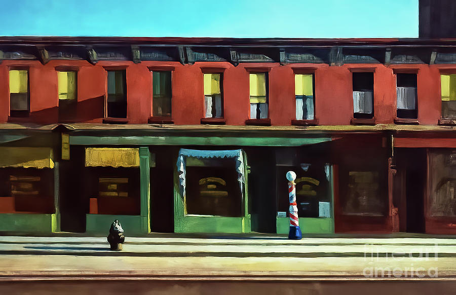 Early Sunday Morning 1930 Painting by Edward Hopper