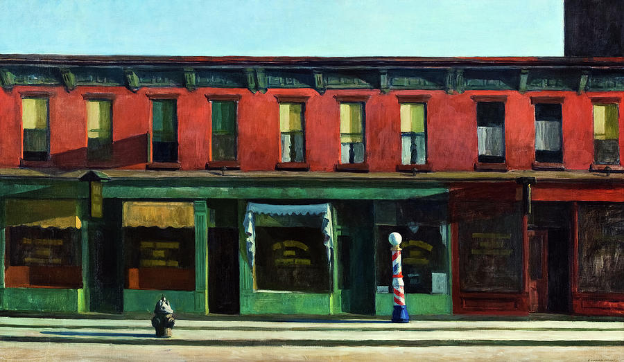 Early Sunday Morning, date 1930 Painting by Edward Hopper - Fine Art ...