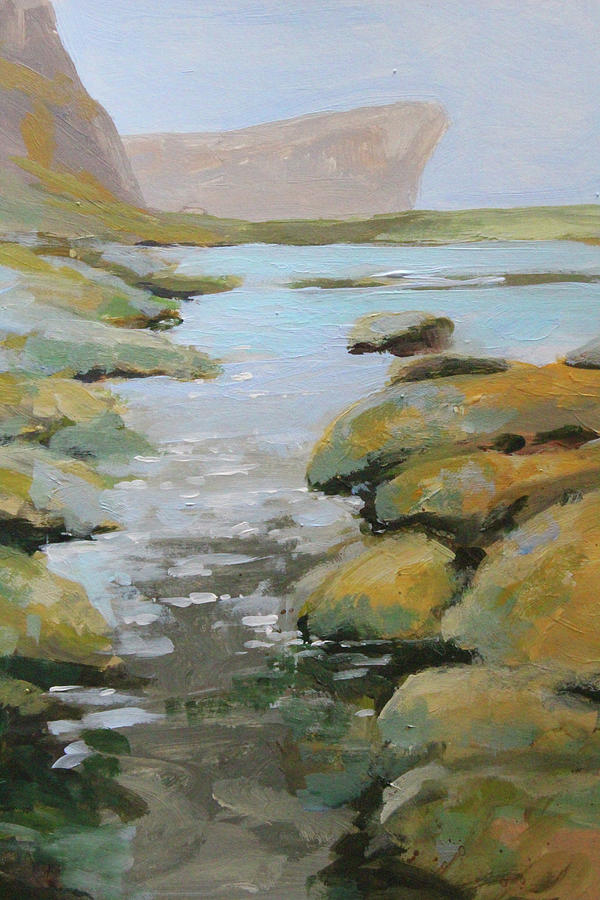 Early Tide Painting by Nancy Merkle