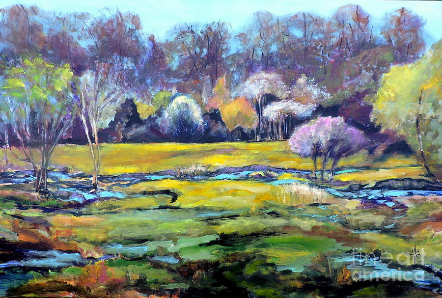 Early Wet Spring Painting by Jodie Marie Anne Richardson Traugott          aka jm-ART
