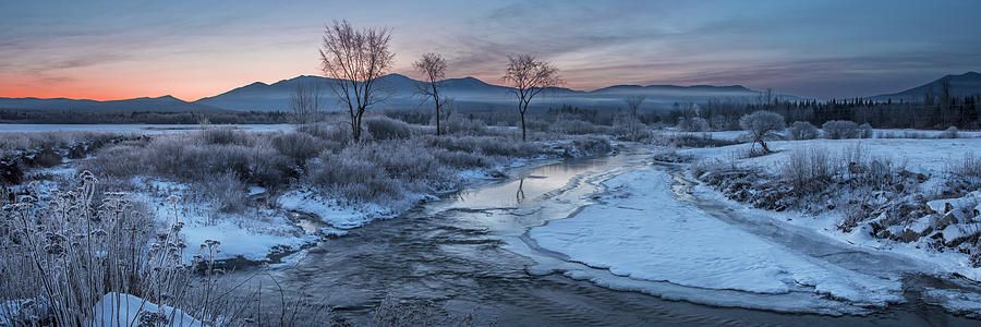 Early Winter Morning Jefferson Sunrise Panorama Photograph by White Mountain Images