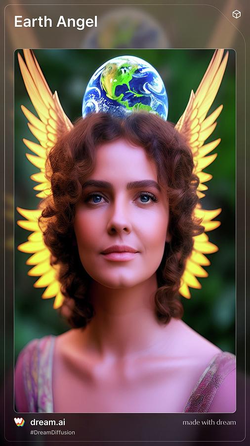 Earth Angel 1  Digital Art by Denise F Fulmer
