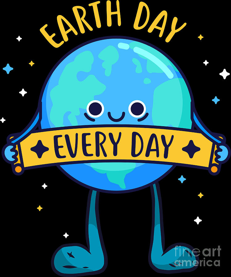 Earth Day Everyday Global Warming Climate Change Digital Art by ...