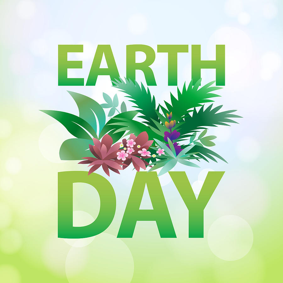 Earth Day Plant Drawing by Exxorian