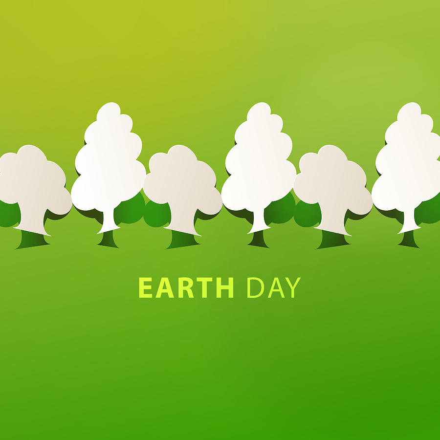 Earth Day Tree Planting Drawing by Exxorian