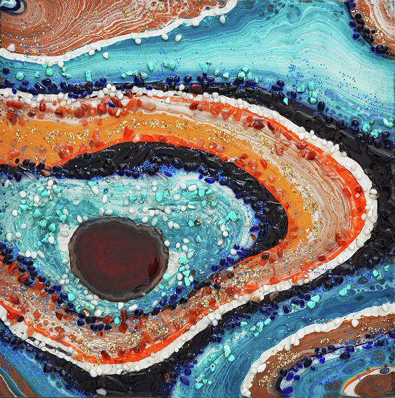 Earth Gems #18W046 Painting by Lori Sutherland