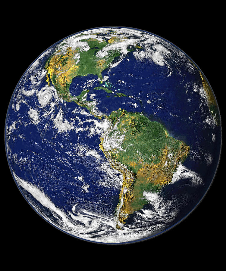 Earth-Globe Digital Art by Flippin Sweet Gear