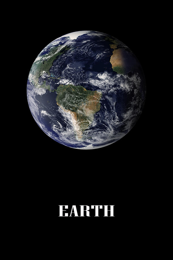 Fantasy Digital Art - Earth Planet by Manjik Pictures