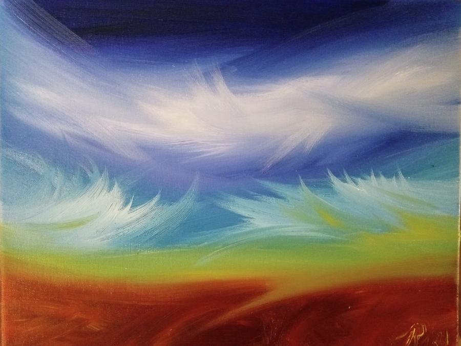 Earth Sea Sky Painting by Robert Nickologianis
