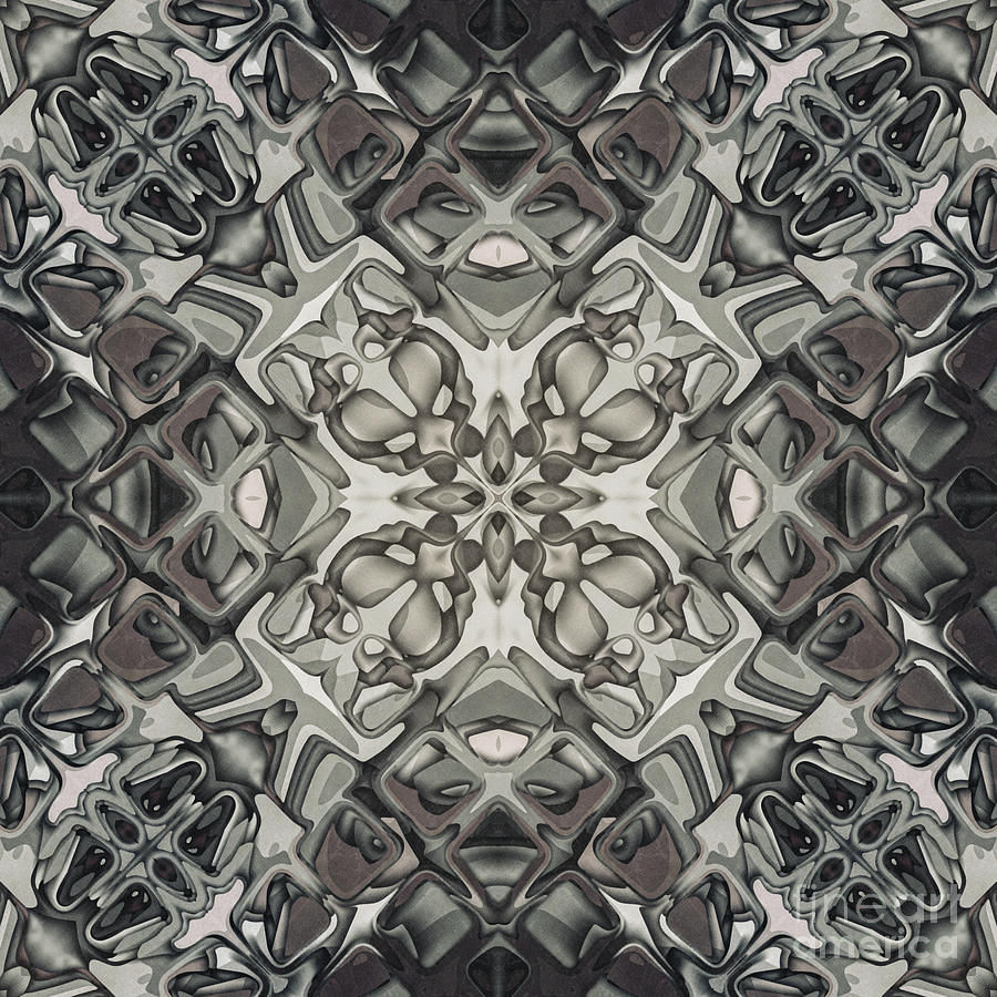 Earth Tones Symmetry Digital Art by Phil Perkins