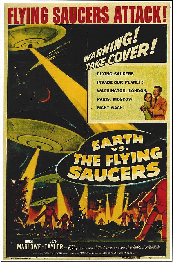 Earth vs The Flying Saucers Photograph by Steve Kearns