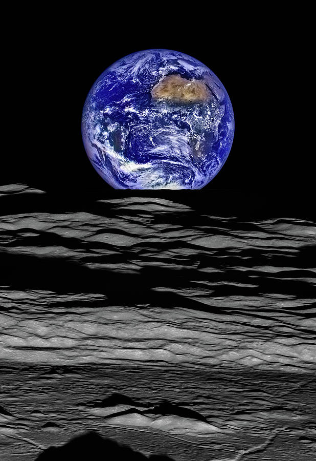 Earthrise Photograph by Marco Oliveira