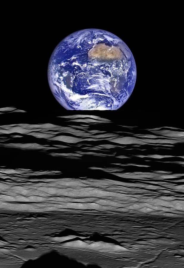 Earthrise Photograph by Ricky Barnard