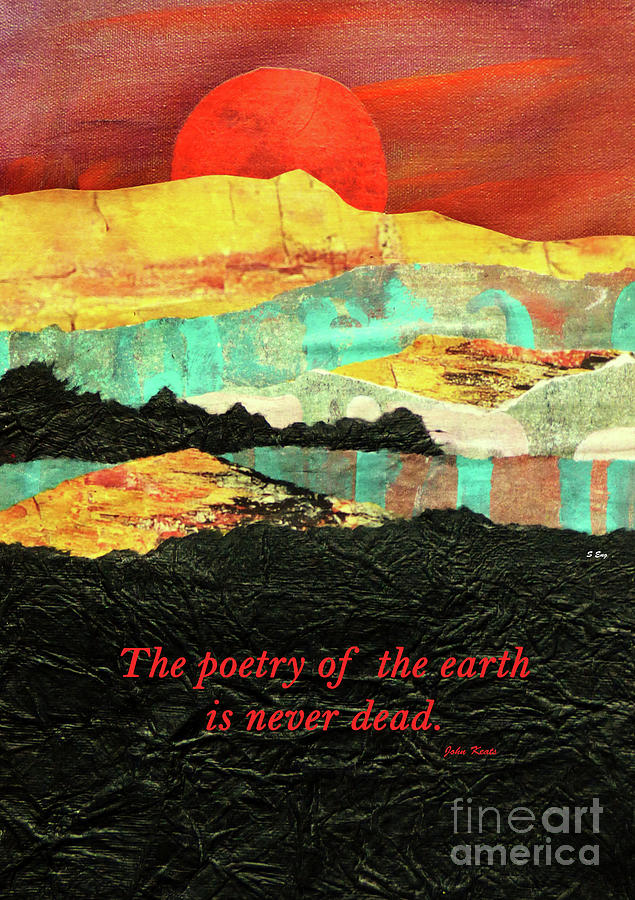 Earths Poetry Poster Mixed Media by Sharon Williams Eng