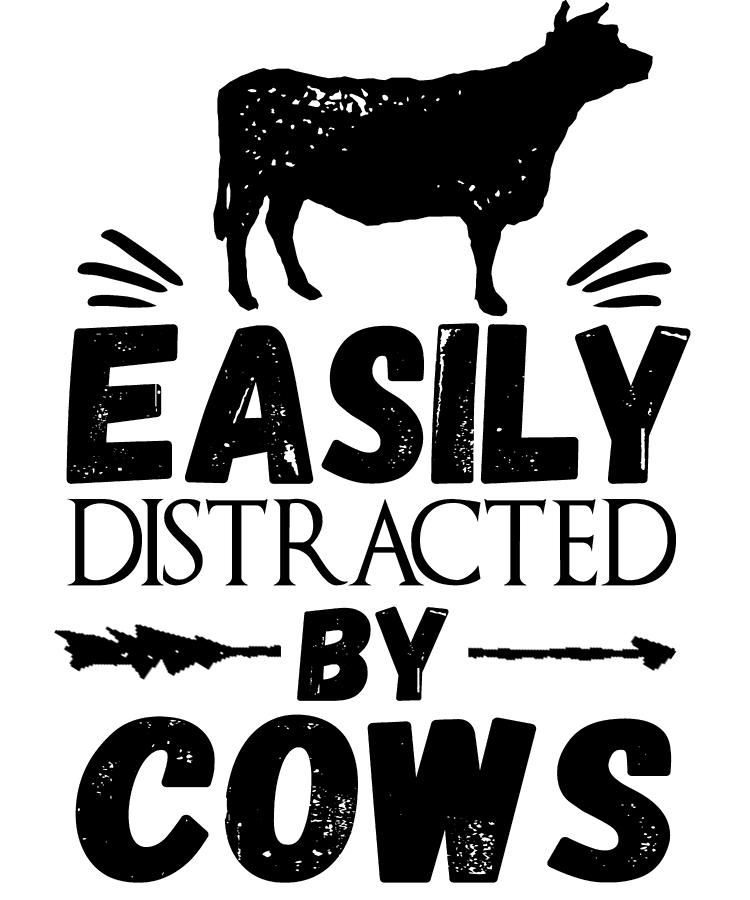 Easily Distracted By Cows Digital Art By Jacob Zelazny Fine Art America 