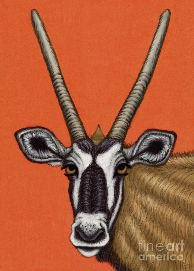 East African Oryx Painting by Amy E Fraser