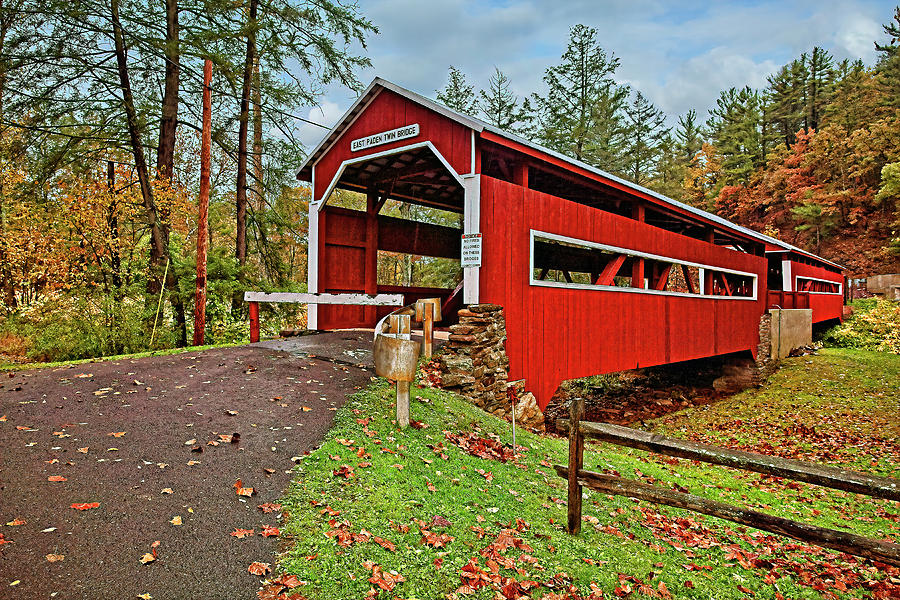 Architecture Photograph - East and West Paden Twin Bridges by Marcia Colelli