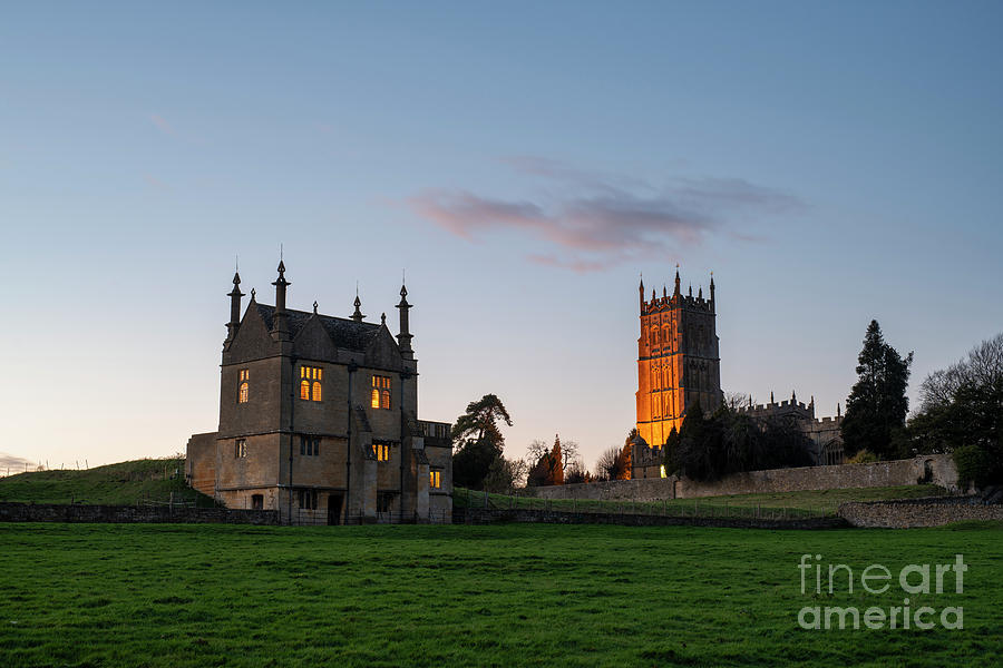 East Banqueting House and Saint James Church at Dusk in Chipping Campden Photograph by Tim Gainey